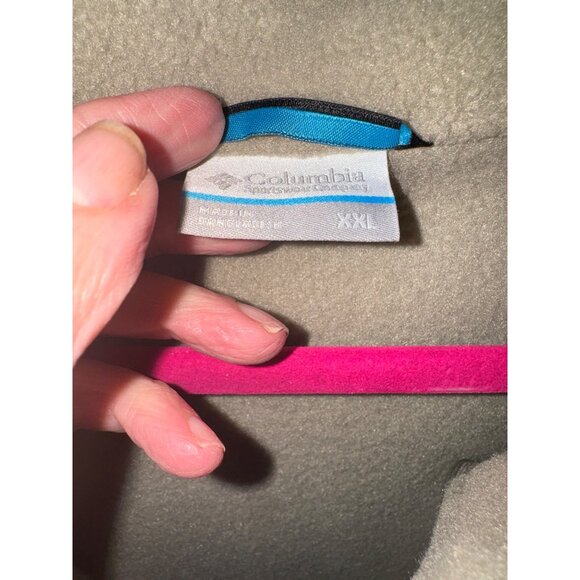 Columbia Steens Mountain™ Fleece Vest Mens  XXL Beige & Brown Zip-Up Outdoor - Picture 3 of 9